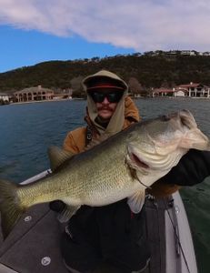 Angler with fishing rod in Texas