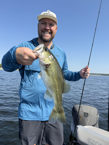 Nice Florida Bass caught using fly fishing and light tackle in clear conditions!