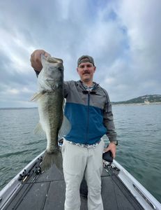 Florida Bass, 34-inch freshwater fish caught while fishing in Lago Vista