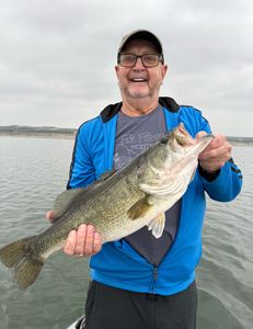 Angler with a 25-inch catch in Lago Vista