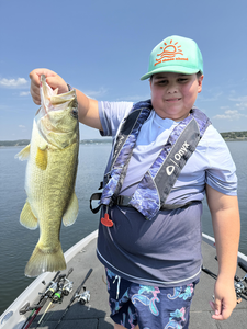 Nice largemouth bass caught using fly fishing and light tackle techniques!