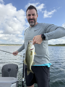 Landed a feisty Largemouth Bass with my trusty fly tackle!