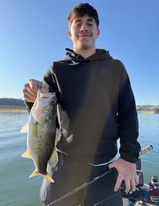 Largemouth bass caught while fishing in Lago Vista
