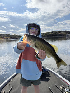 Nice largemouth bass from Lago Vista! Light tackle made this one exciting.