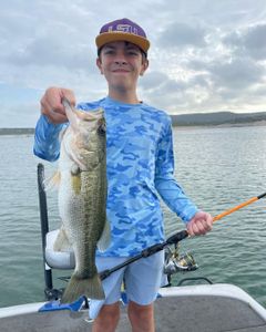 Largemouth bass fishing in TX