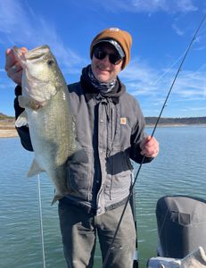 A largemouth bass caught while fishing in TX