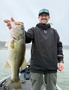 Largemouth bass caught while fishing in TX