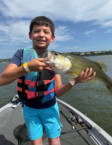 One person fishing in Lago Vista