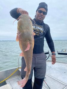 Fisherman reeling in a 31-inch catch in TX