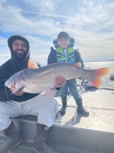 A couple fishing in TX