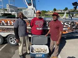 Three people fishing in TX