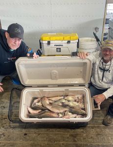Two people fishing in Texas