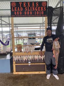 Wels catfish caught fishing in Forney