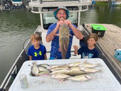3 massive flathead catfish caught in Forney