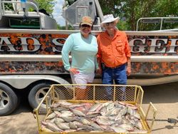 Two people enjoying an outdoor adventure in TX