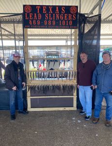 Three people enjoying fishing, hunting, and tours in Forney