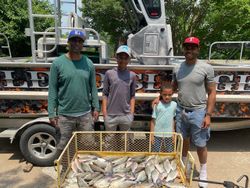 Four people enjoying outdoor activity in Forney
