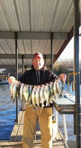 Four fish caught while fishing at Osage Beach
