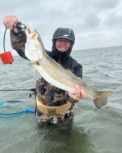 Angler catches a 24-inch fish in Seadrift