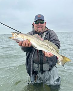 Angler with a 25-inch fish in Seadrift