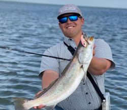 Angler fishing at Seadrift