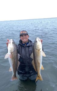 Two redfish caught fishing in TX