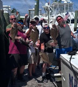 5 southern and summer flounder caught fishing in NJ