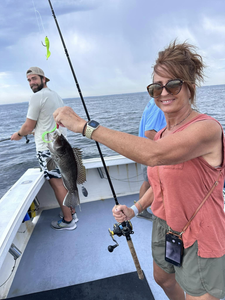 A big sea bass caught while fishing in Neptune City