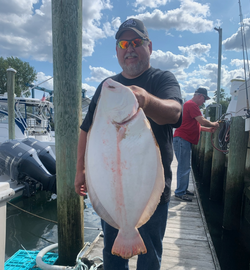 Lone angler fishing in New Jersey