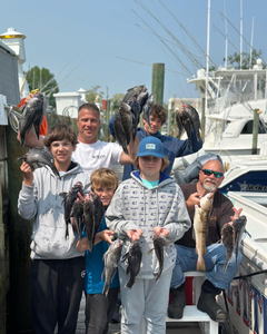 Three black drum and sea bass caught in Neptune City