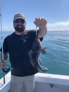 A sea bass caught in Neptune City