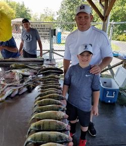 Two fishermen caught in the act of fishing in New York
