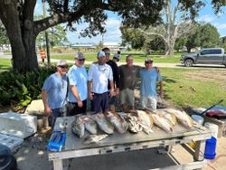 6 anglers with 2 fishing in scenic LA