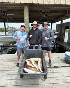 2 anglers fishing in Theriot