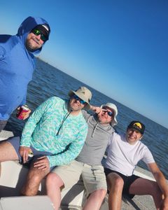 Four people fishing in LA
