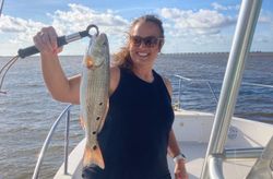 A single angler fishing in Apalachicola