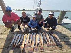 7 fish caught at Point Comfort