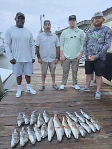 4 anglers fishing at Point Comfort