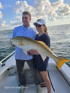 Two anglers fishing at Point Comfort
