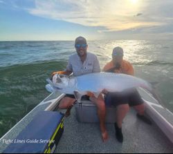 Person fishing at Point Comfort