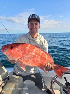 Red snapper caught fishing in Point Comfort TX waters
