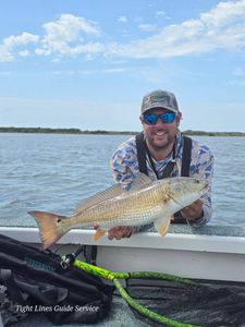 Redfish caught while fishing in Point Comfort TX waters from boat