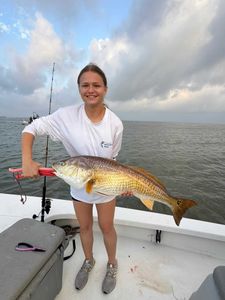 Redfish caught by angler at Point Comfort