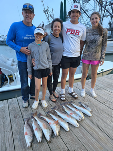 3 redfish caught during a fishing trip at Point Comfort
