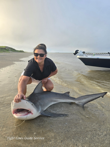 Sandbar shark, 38 inches long, caught while fishing at Point Comfort