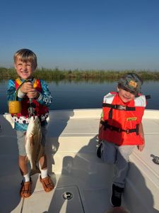 Redfish caught while fishing on boat in Port Arthur TX