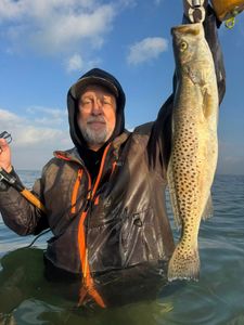 Speckled trout caught while fishing in Port Arthur TX waters