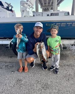 Successful speckled trout fishing trip in Port Arthur TX with multiple fish caught