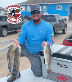 Two redfish caught in Matagorda