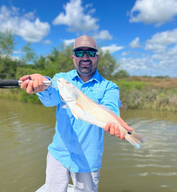Lone angler fishing in TX
